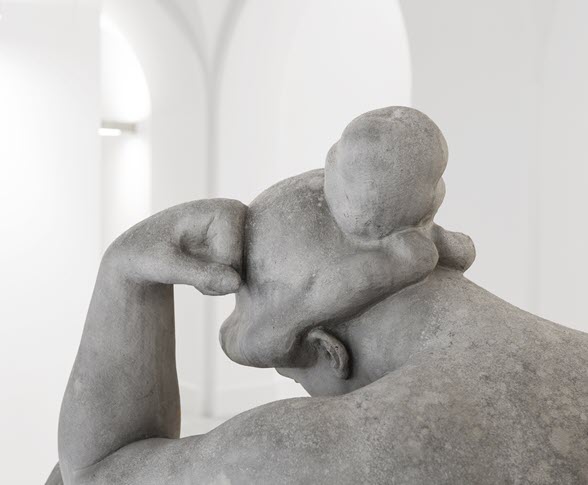 Skulpturengang mit Aristide Maillol, La Mediterranée, 1905/07, Kalkstein,  114 x 78 x 107,5 cm (Detail)